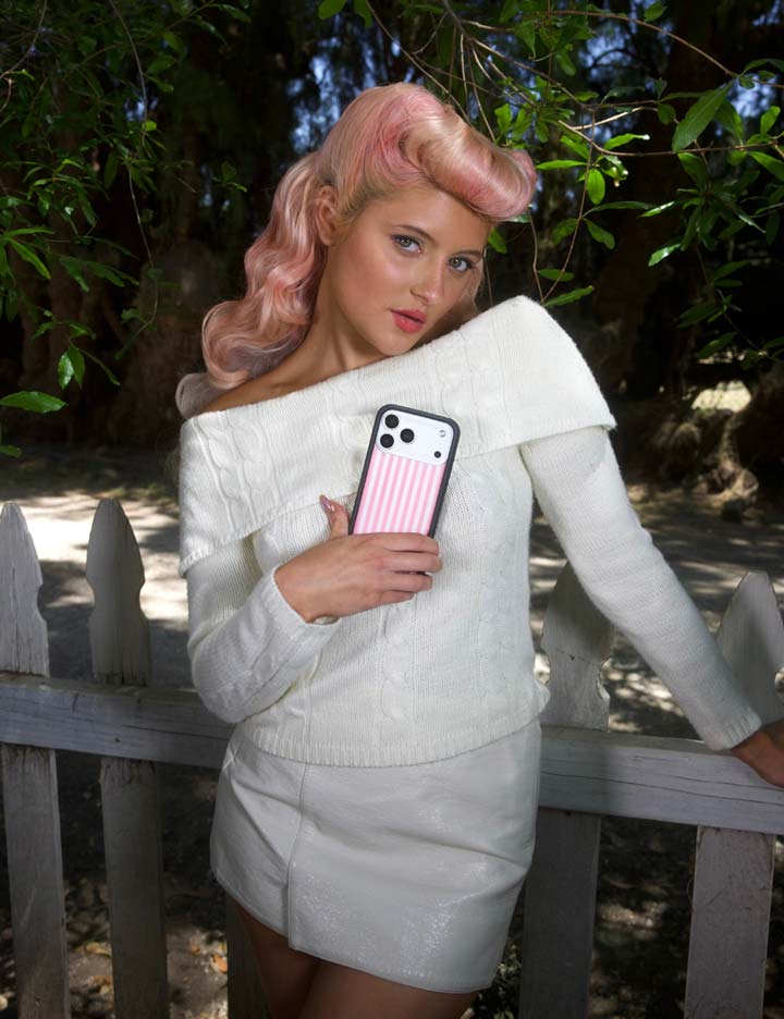 Pink Stripes iPhone Case
