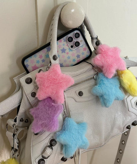 Fluffy Star Charm | Purple