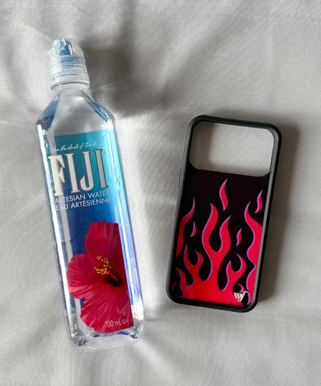 Flames | Black & Red iPhone Case
