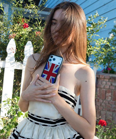 Rhinestone Union Jack iPhone Case