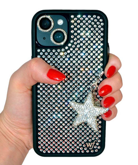 Rhinestone Star Charm | White