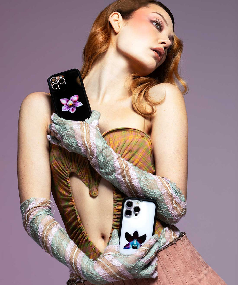Orchid | White iPhone Case