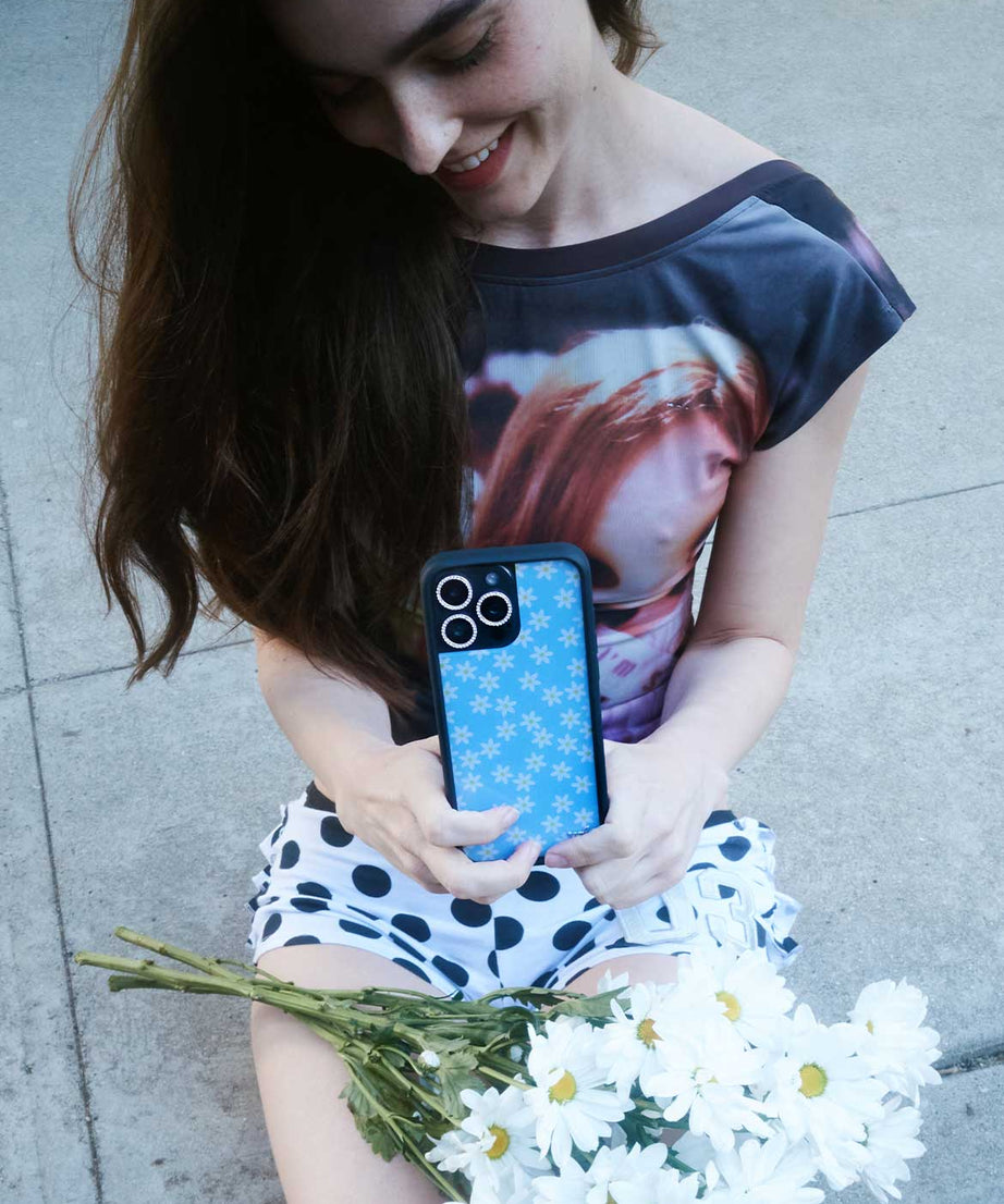 Blue Daisy iPhone Case