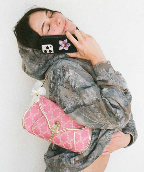 Orchid | Black iPhone Case
