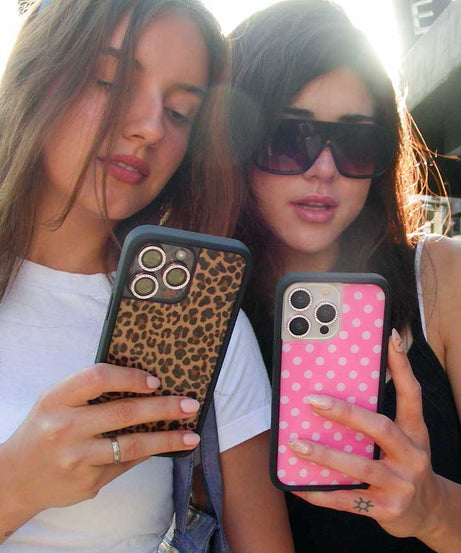 Polka Dot | Pink and White iPhone Case