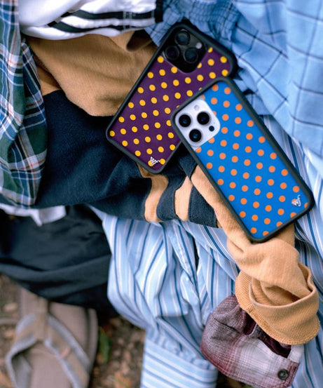 Polka Dot | Purple and Yellow iPhone Case