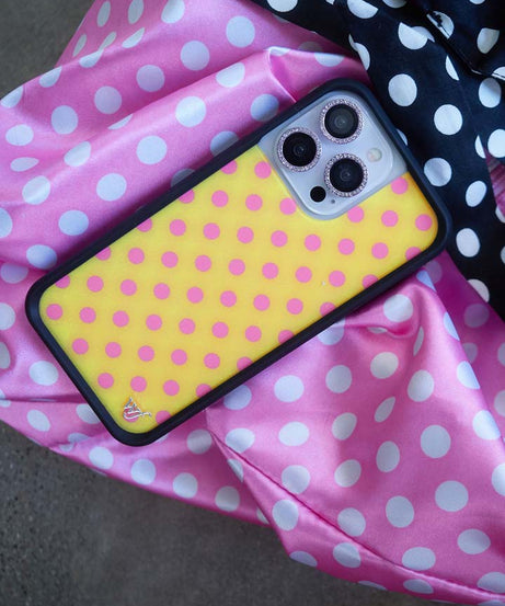 Polka Dot | Yellow and Pink iPhone Case
