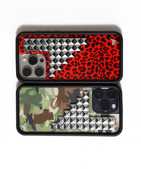Red Meow Stud iPhone Case