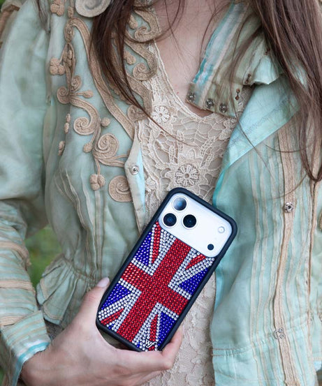 Rhinestone Union Jack iPhone Case