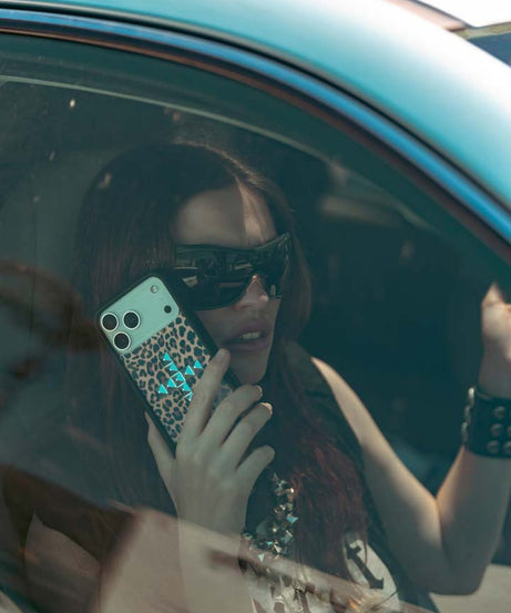 Stud Cross Meow iPhone Case