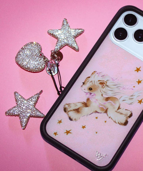 Rhinestone Star Charm | White