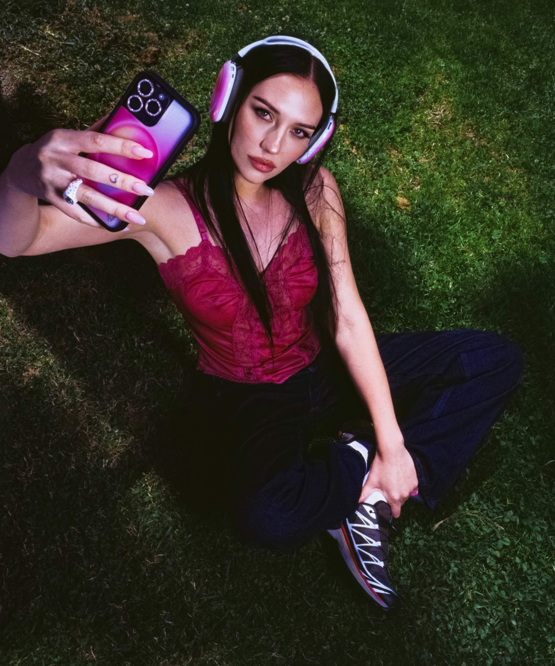 Hot Pink Aura iPhone Case