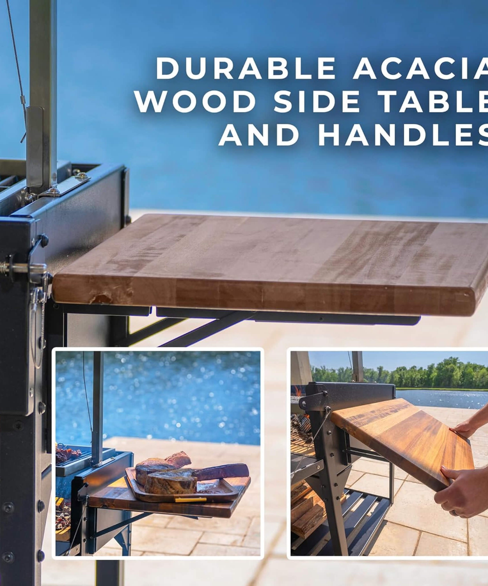 [04X02FT] Heavy-Duty Argentine Santa Maria Heritage Wood Fire And Charcoal BBQ Grill (SAK81735)