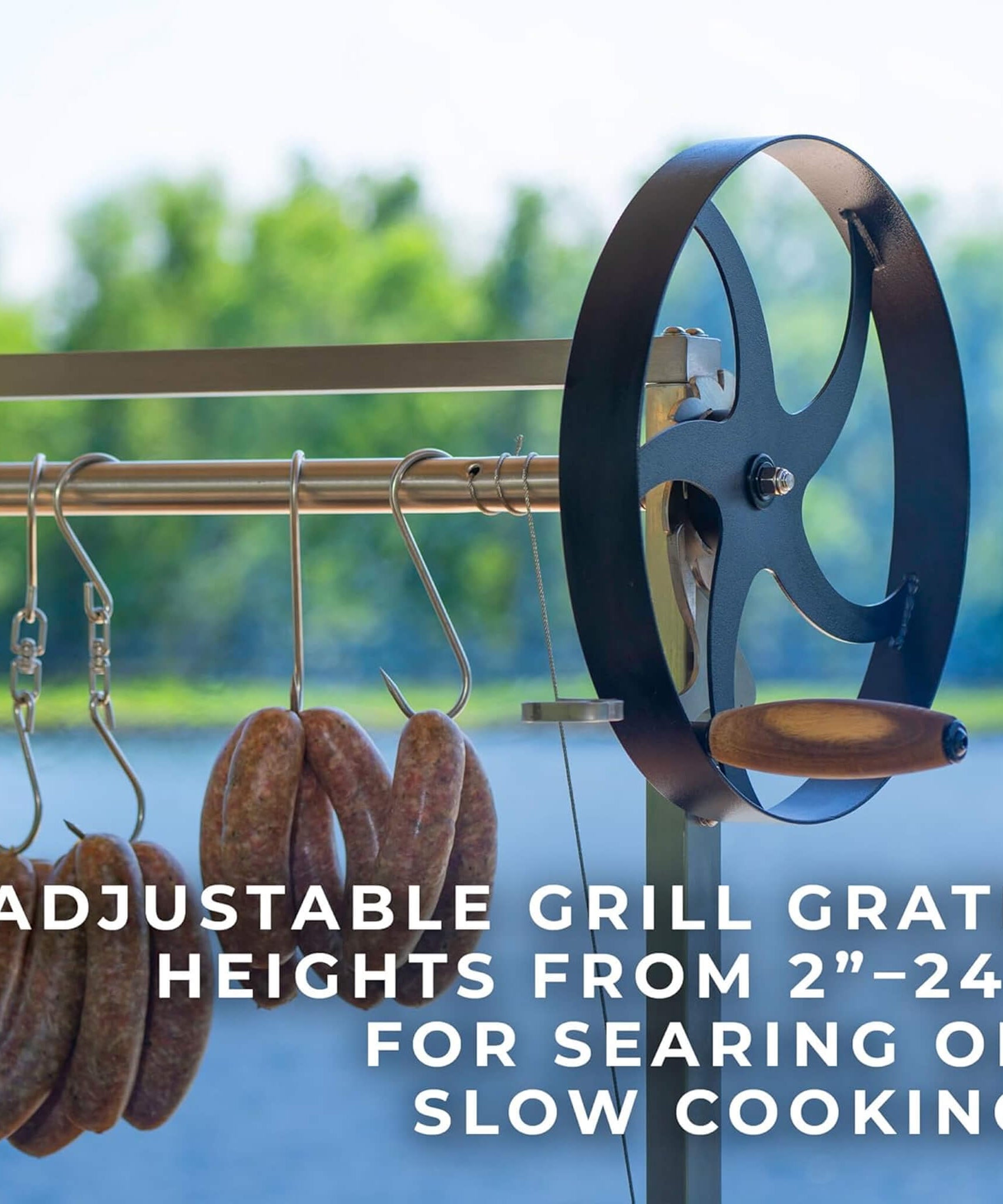 [04X02FT] Heavy-Duty Argentine Santa Maria Heritage Wood Fire And Charcoal BBQ Grill (SAK81735)
