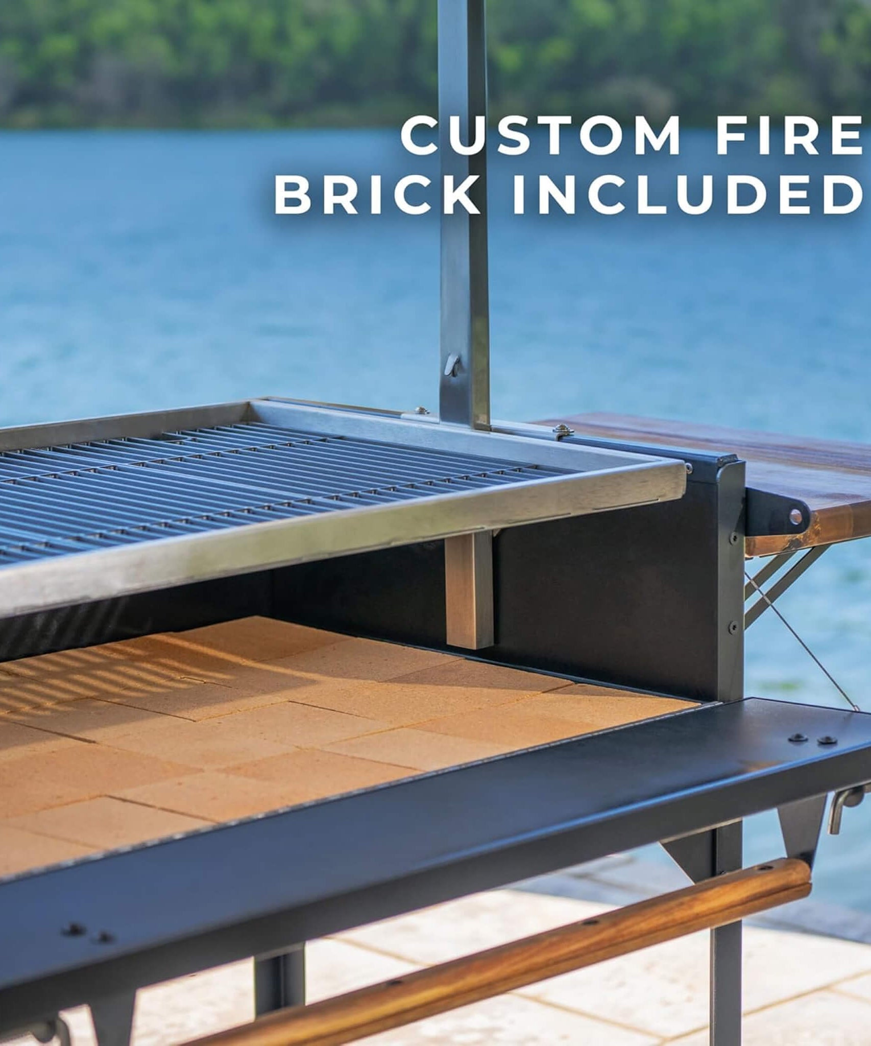 [04X02FT] Heavy-Duty Argentine Santa Maria Heritage Wood Fire And Charcoal BBQ Grill (SAK81735)