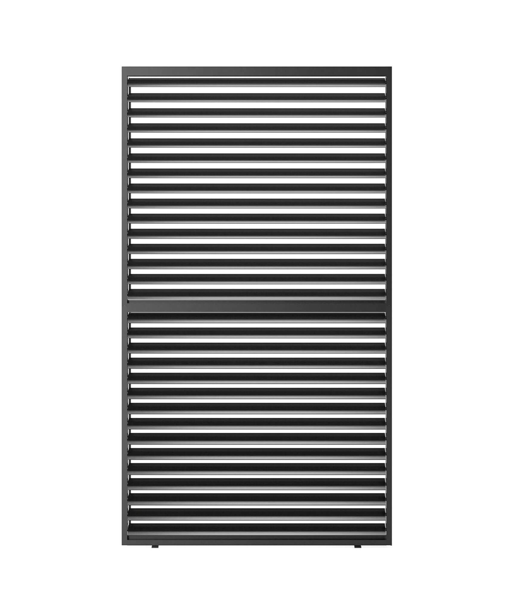 [04X07FT] Alora Premium Adjustable Aluminum Louvered Pergola With Side Wall Panel (SAK25458)