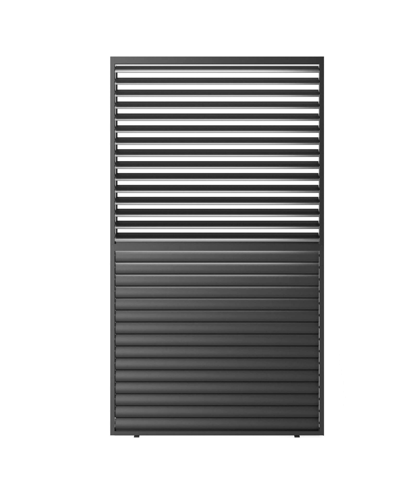 [04X07FT] Alora Premium Adjustable Aluminum Louvered Pergola With Side Wall Panel (SAK25458)
