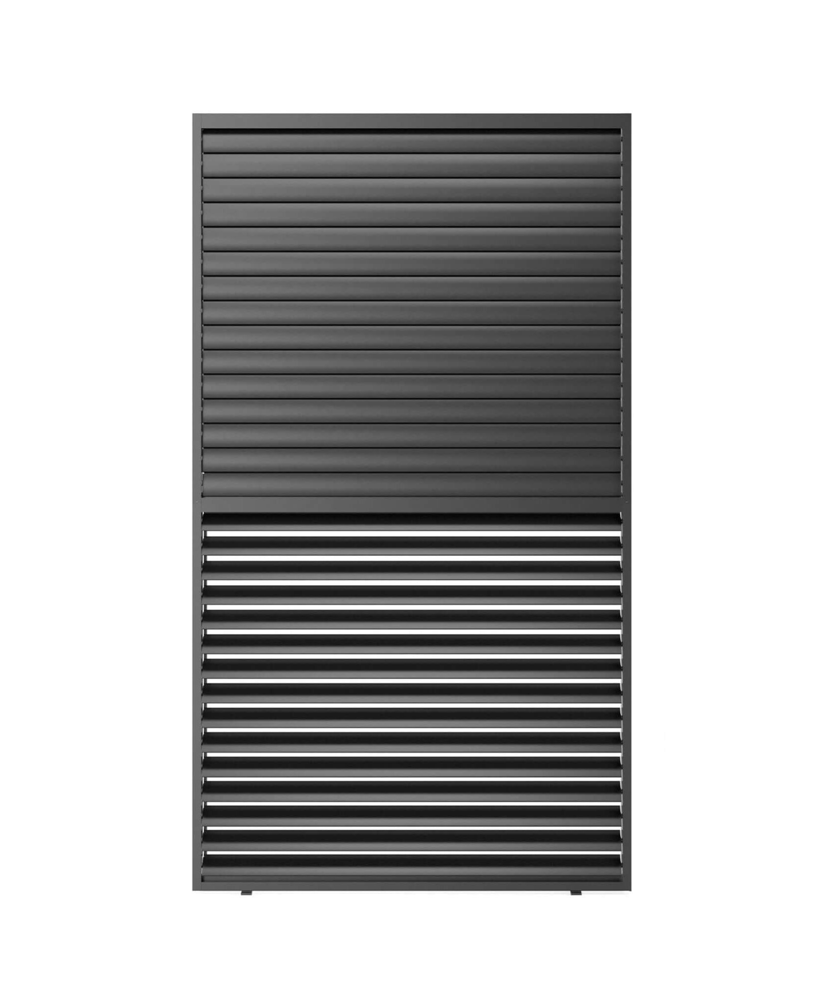 [04X07FT] Alora Premium Adjustable Aluminum Louvered Pergola With Side Wall Panel (SAK25458)