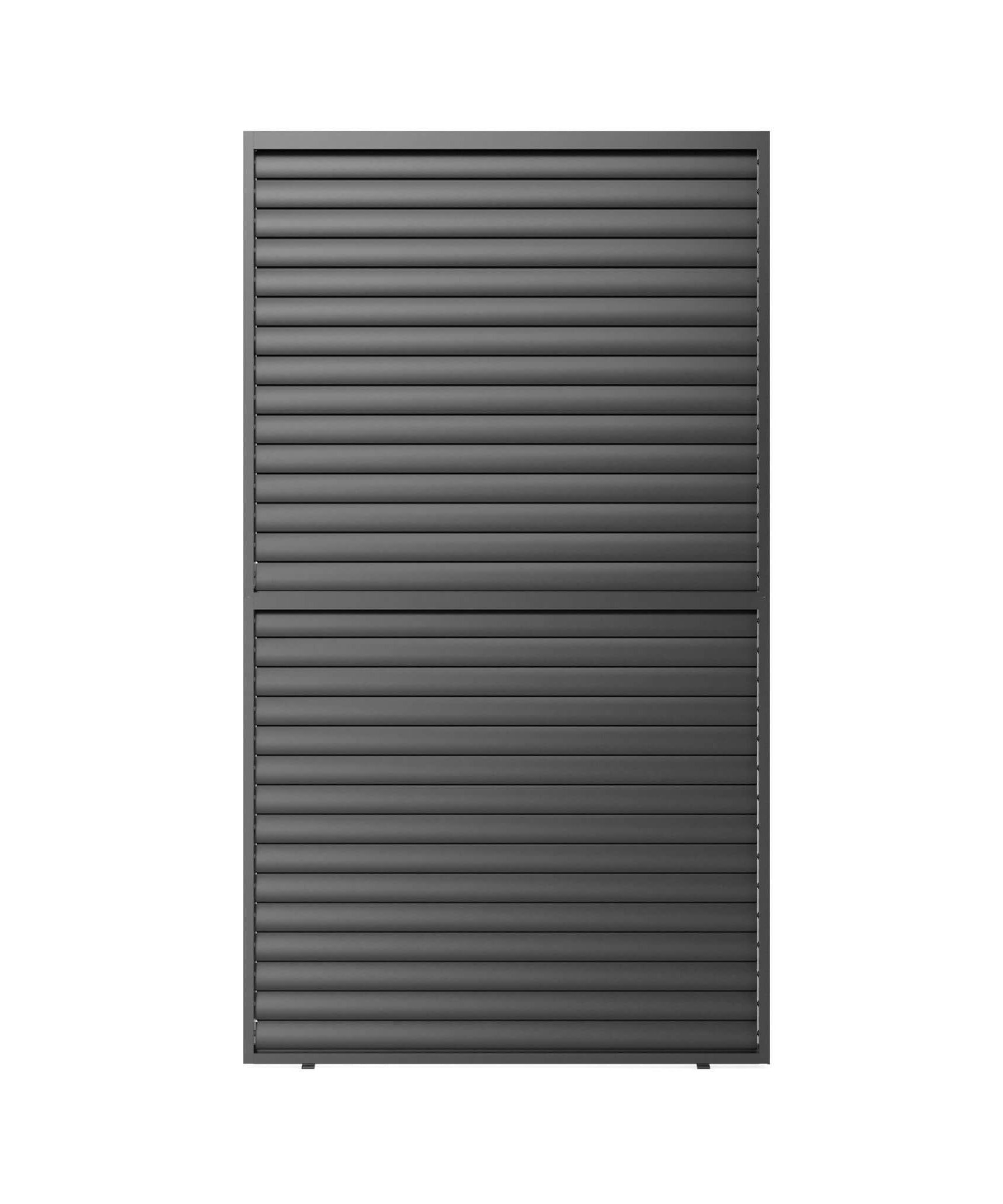 [04X07FT] Alora Premium Adjustable Aluminum Louvered Pergola With Side Wall Panel (SAK25458)