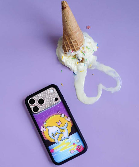 Dolphin Sunset iPhone Case