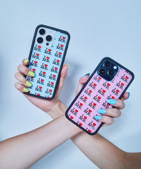 I Heart Me | Blue iPhone Case