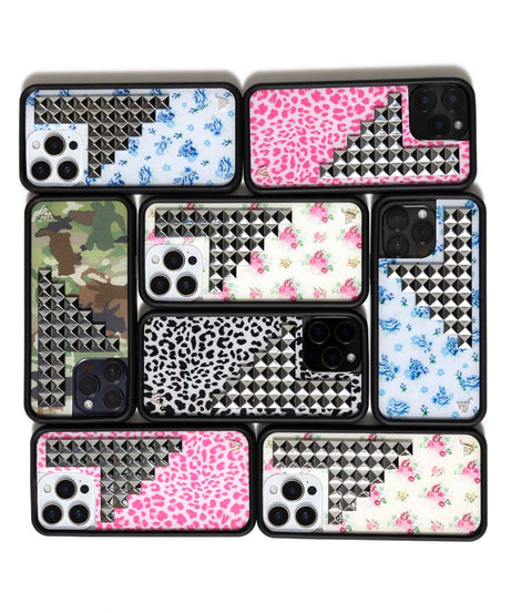 Pink Meow Stud iPhone Case