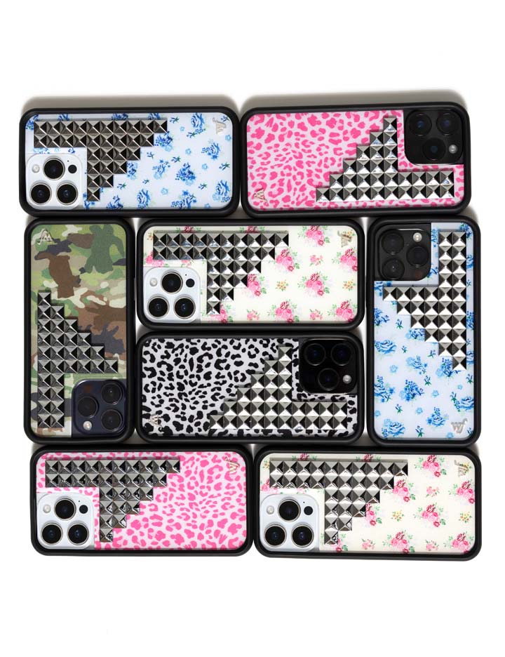 Pink Meow Stud iPhone Case