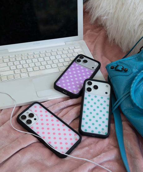 Polka Dot | Lavender and White iPhone Case