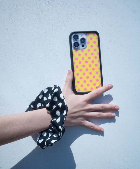 Polka Dot | Yellow and Pink iPhone Case