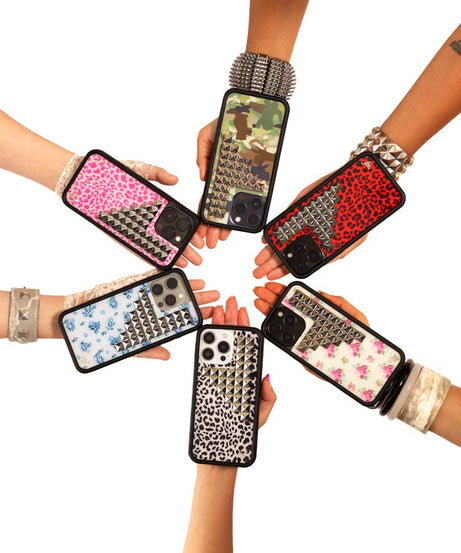Red Meow Stud iPhone Case