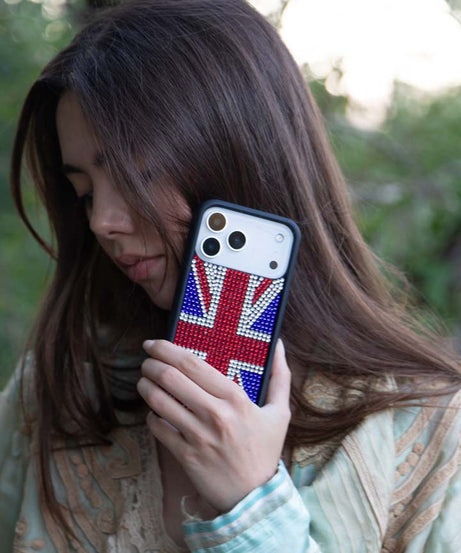 Rhinestone Union Jack iPhone Case