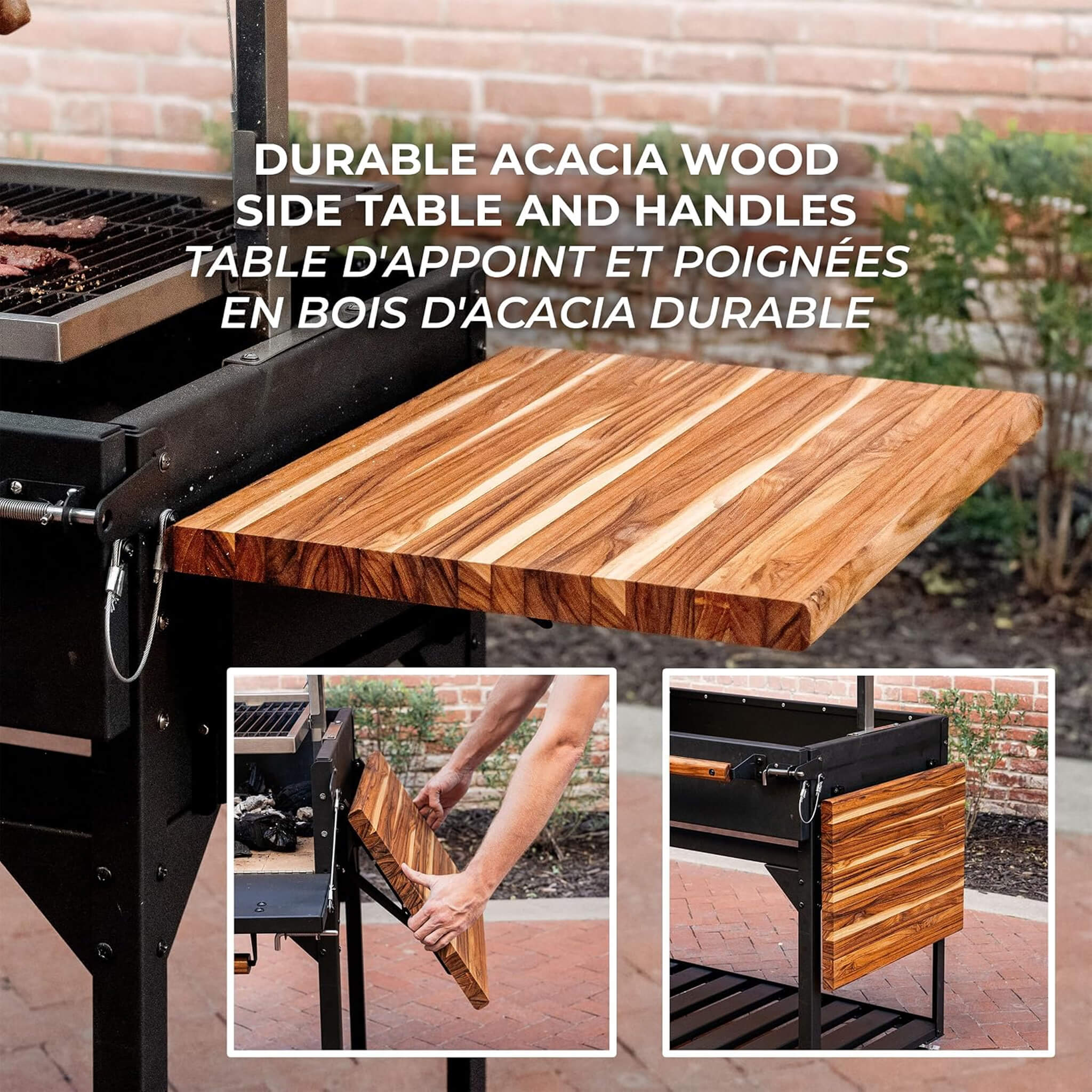 [05X02FT] Heavy-Duty Argentine Santa Maria Wood Fire And Charcoal BBQ Grill With Brasero (SAK52731)