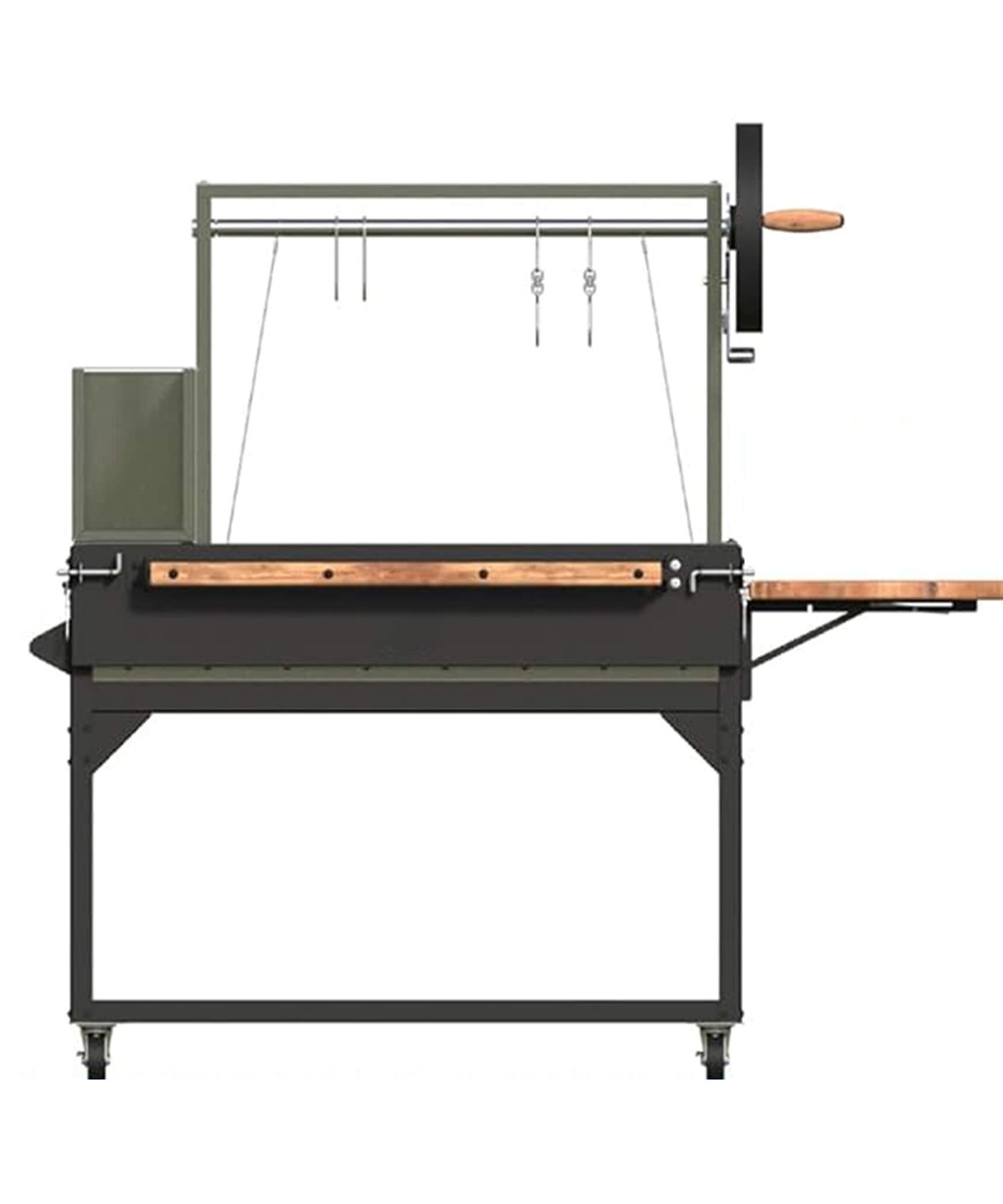 [05X02FT] Heavy-Duty Argentine Santa Maria Wood Fire And Charcoal BBQ Grill With Brasero (SAK52731)