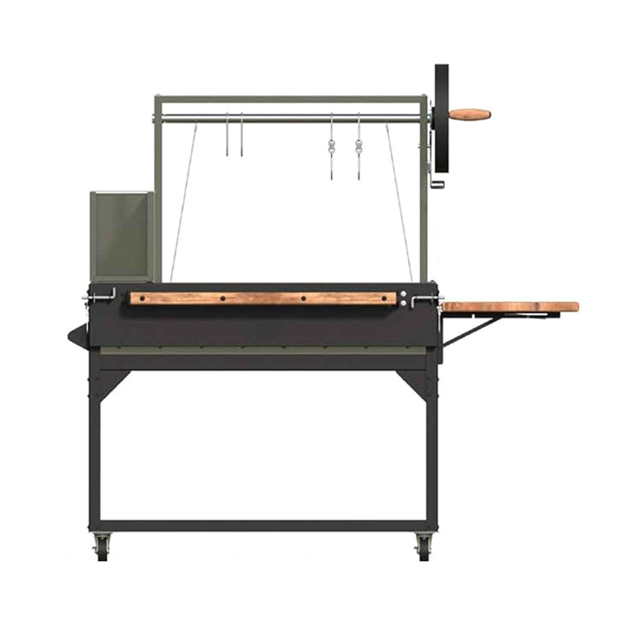 [05X02FT] Heavy-Duty Argentine Santa Maria Wood Fire And Charcoal BBQ Grill With Brasero (SAK52731)