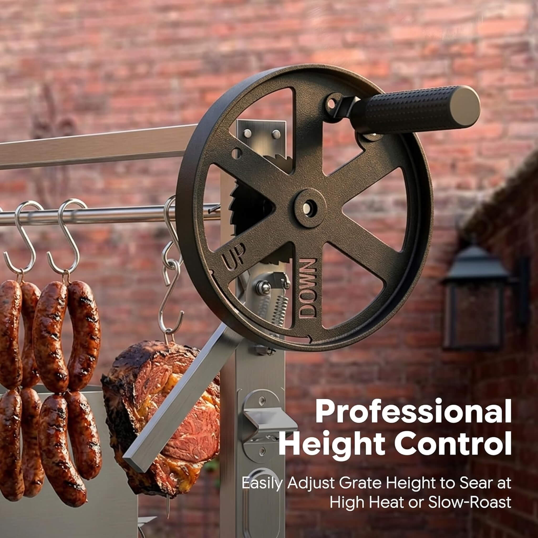[05X03FT] Heavy-Duty Argentine Santa Maria All-In-One BBQ Grill With Brasero (SAK31862)