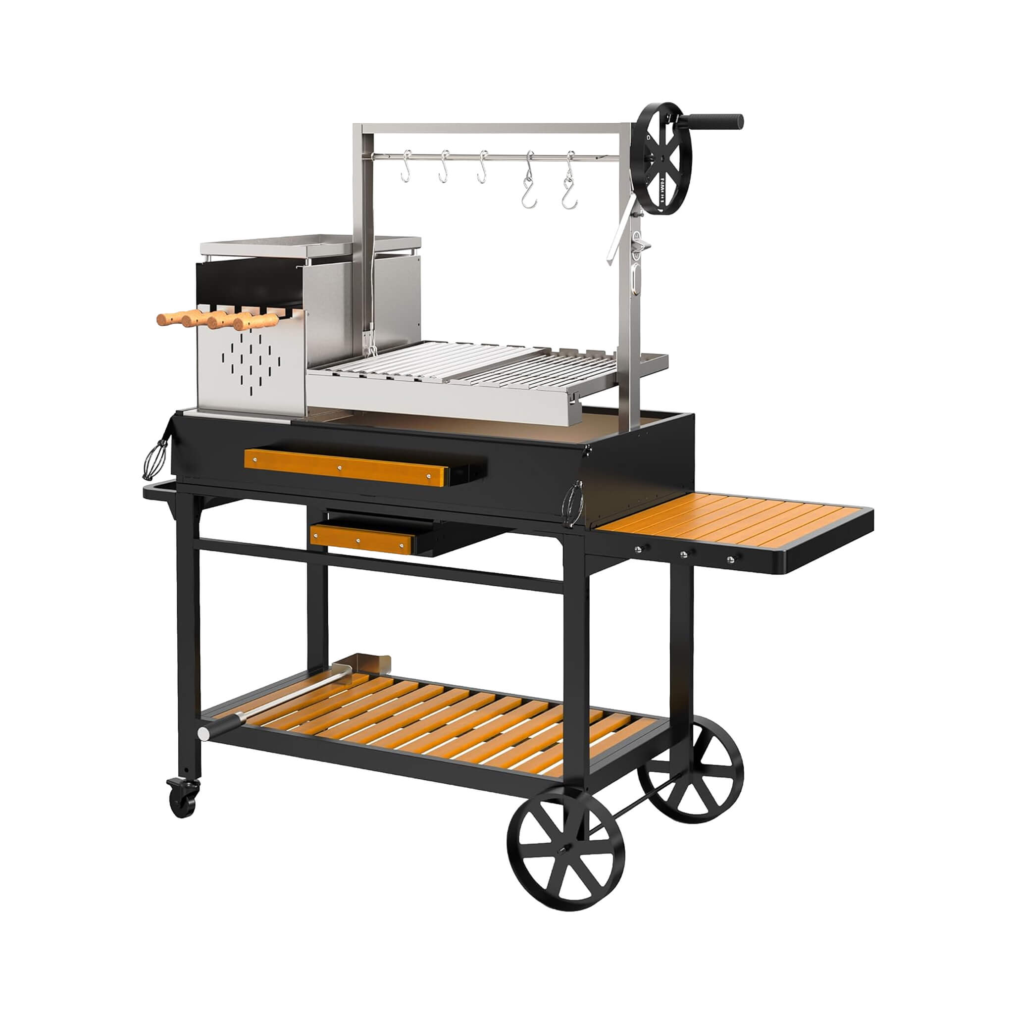 [05X03FT] Heavy-Duty Argentine Santa Maria All-In-One BBQ Grill With Brasero (SAK31862)