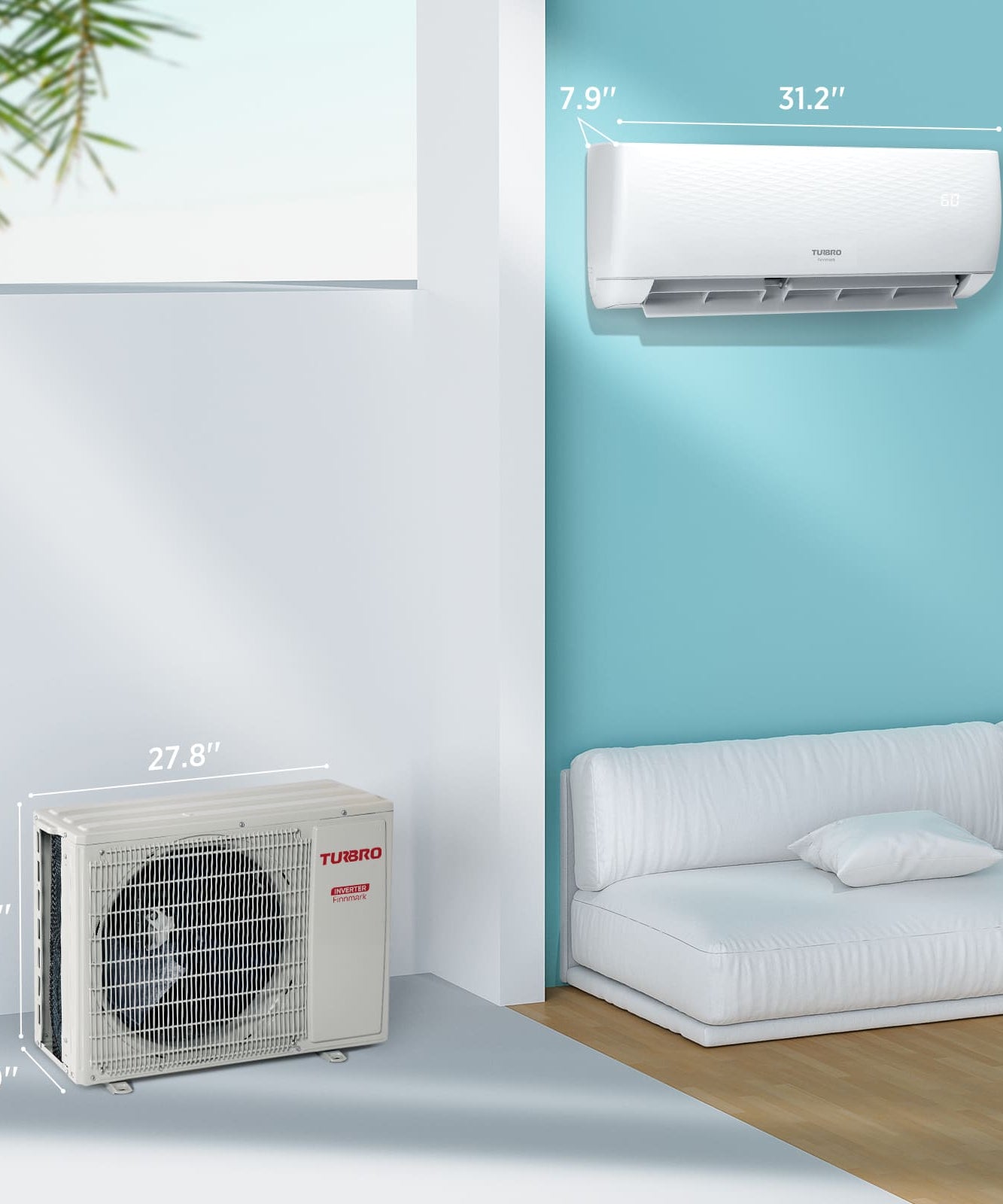 (Open Box) Finnmark Single Zone Mini Split AC (R32)