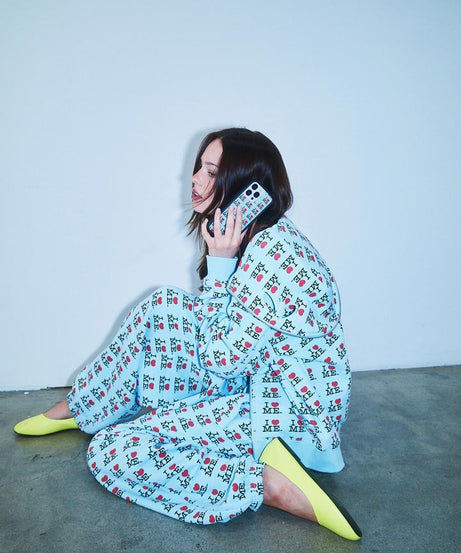 I Heart Me | Blue iPhone Case
