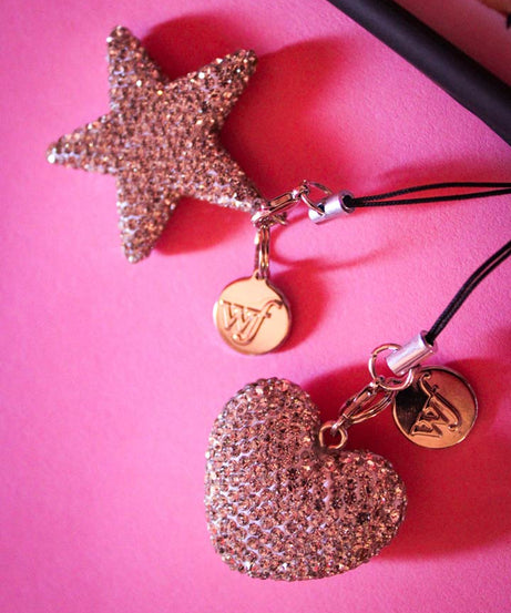 Rhinestone Star Charm | White