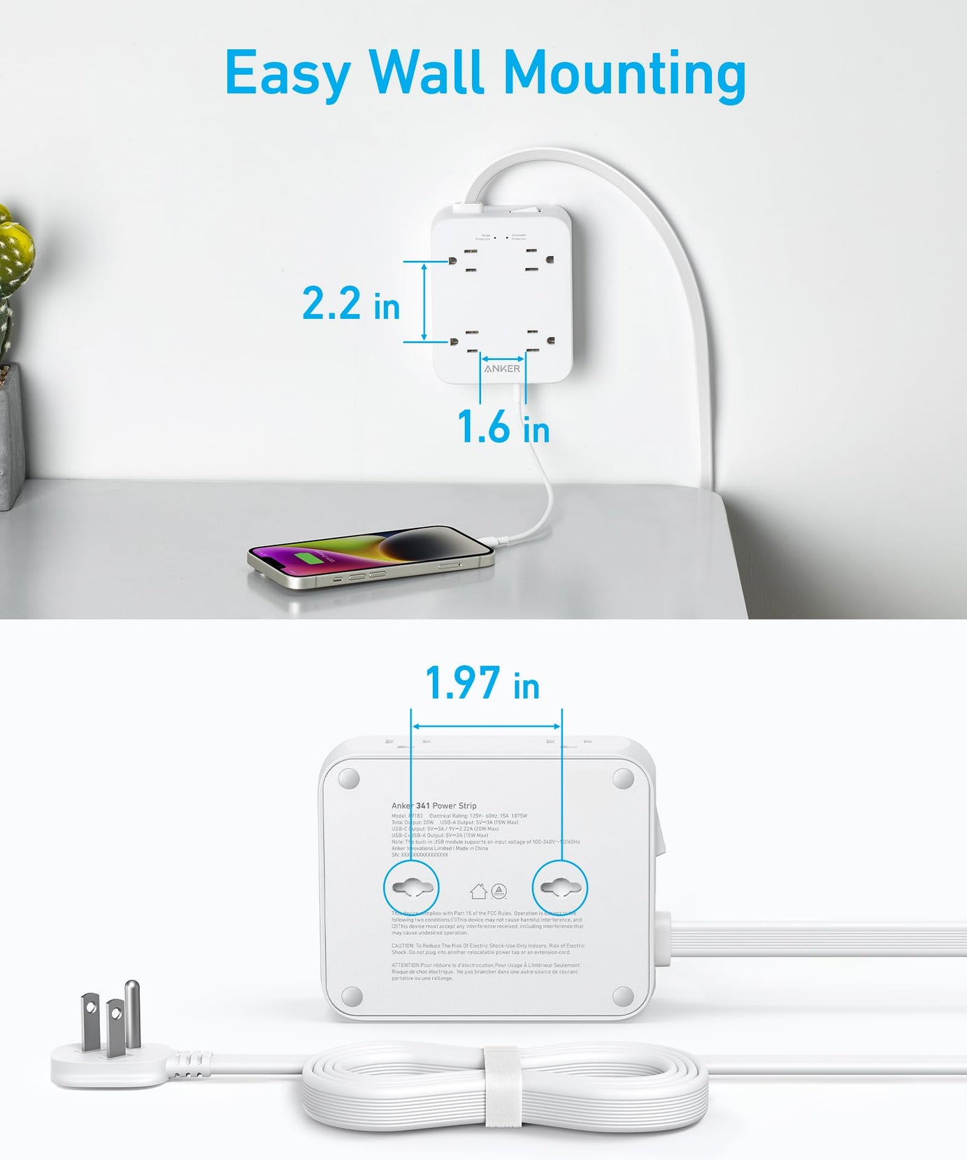 Anker <b>341</b> USB Power Strip