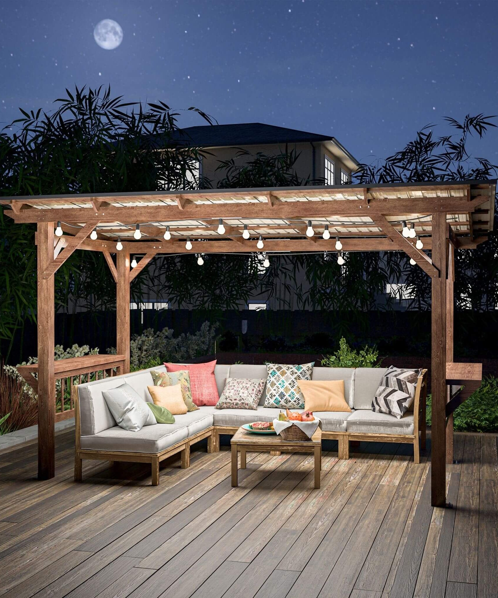 [06X13FT] Alora Durable Outdoor Hardtop BBQ Grill Shelter Gazebo With Shelves (SAK65420)
