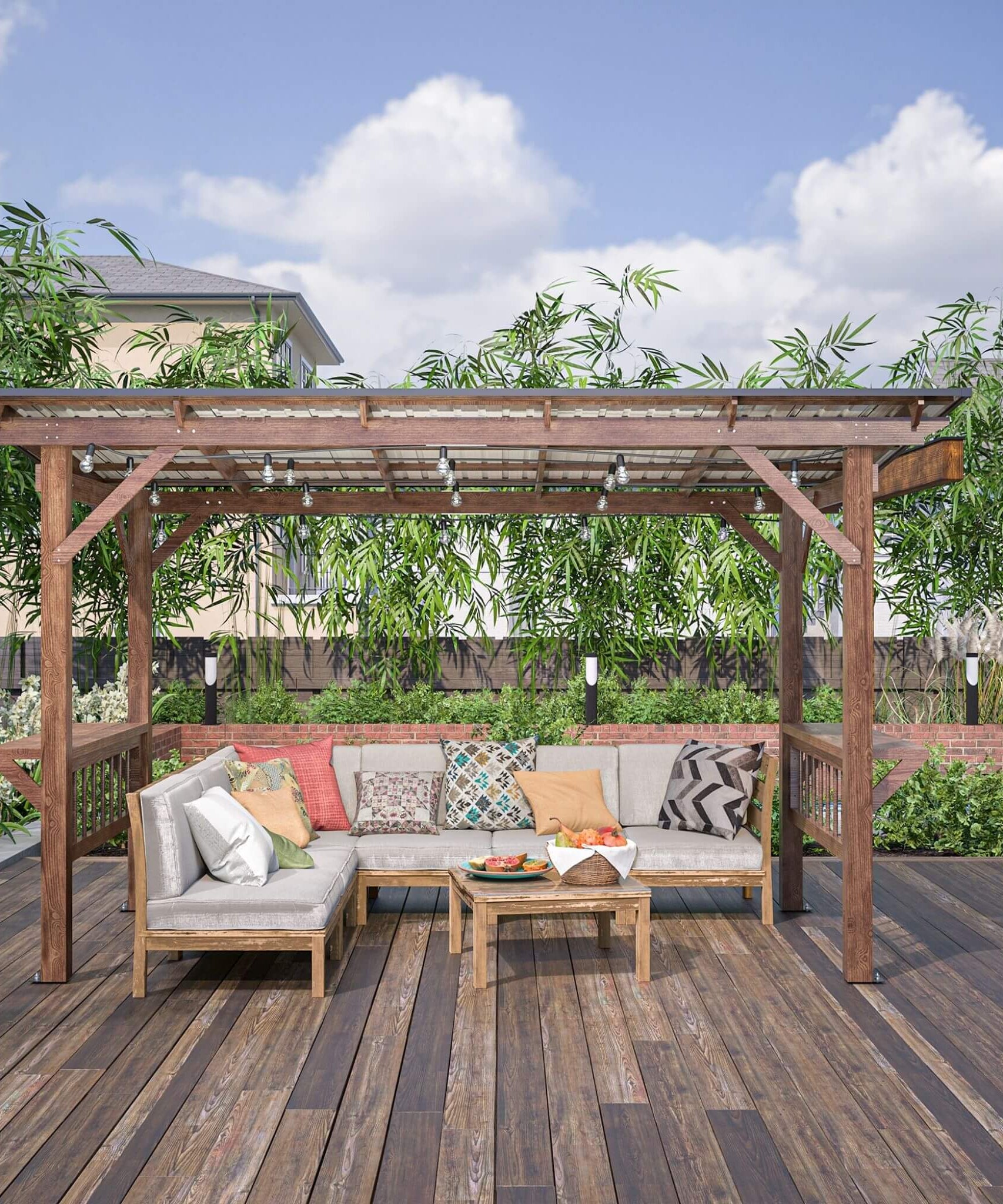 [06X13FT] Alora Durable Outdoor Hardtop BBQ Grill Shelter Gazebo With Shelves (SAK65420)