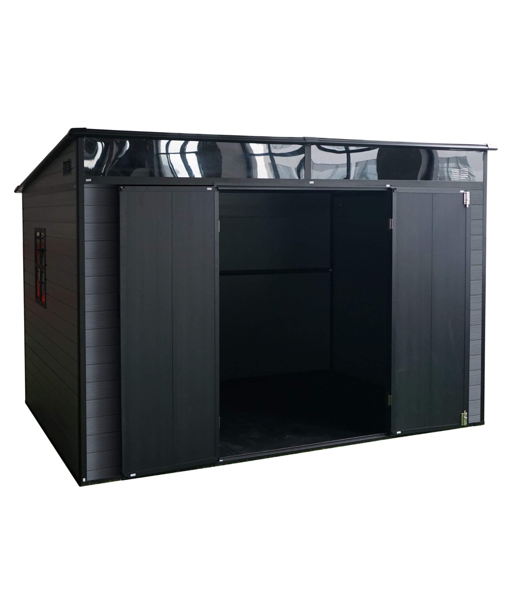 [07X10FT] Alora Outdoor Resin Garden Shed With Floor, Window, And Lockable Door (SAK25987)