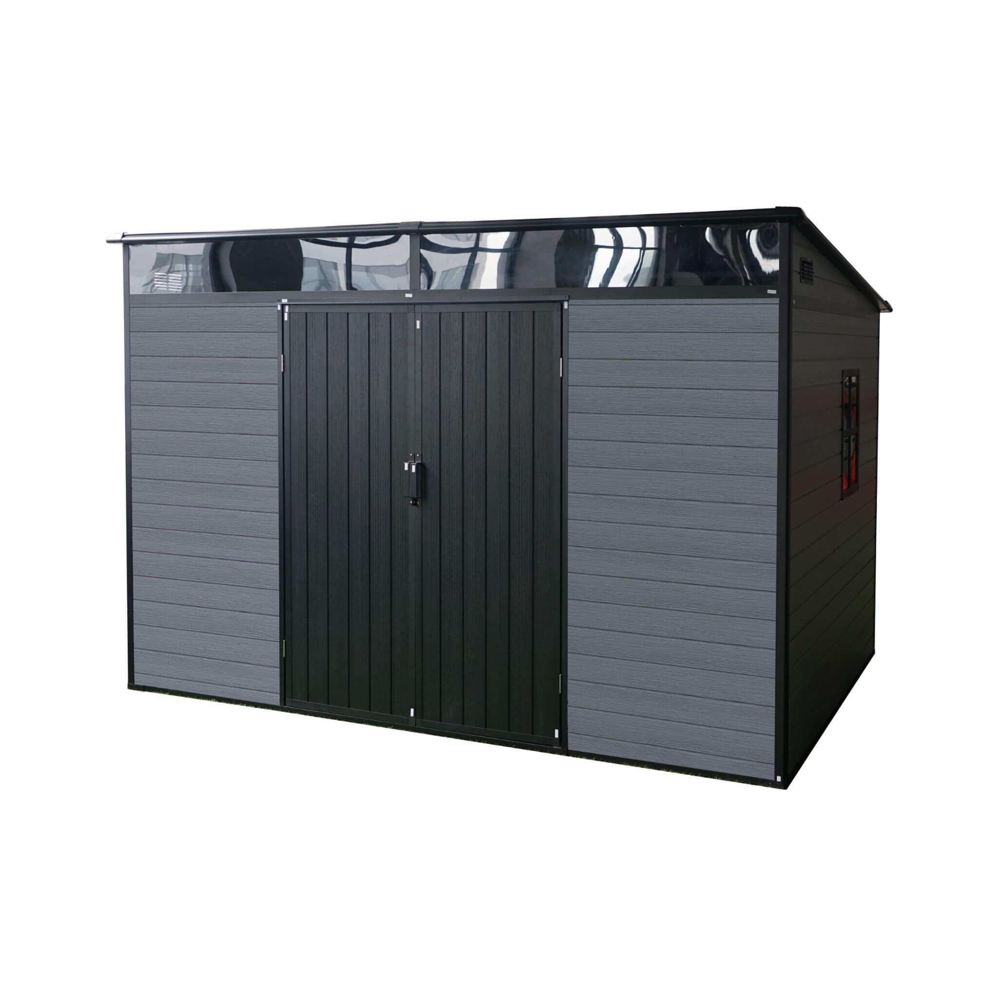 [07X10FT] Alora Outdoor Resin Garden Shed With Floor, Window, And Lockable Door (SAK25987)