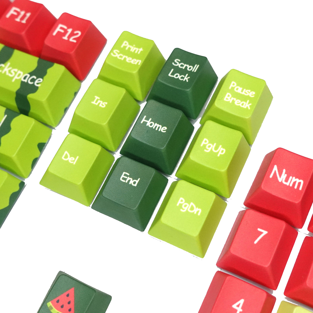 Watermelon Keycaps Set | Cute Fruits Keycap Sets Keyboard