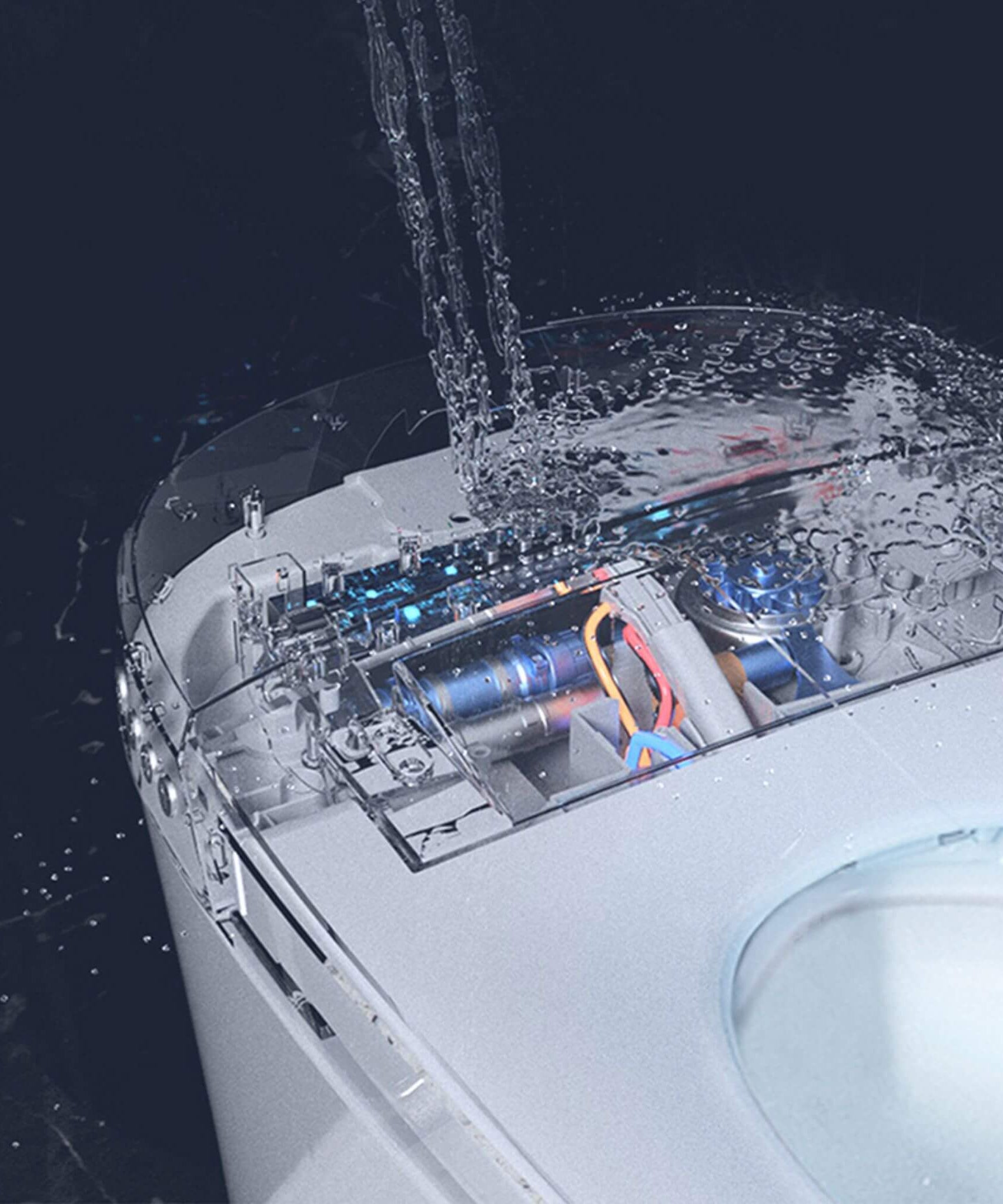 Nuvia 1/1.28 GPF Smart Compact Dual Flush Tankless Toilet Bidet Combo With Self-Cleaning Nozzle And Foot Sensor Flush (SAK58021)