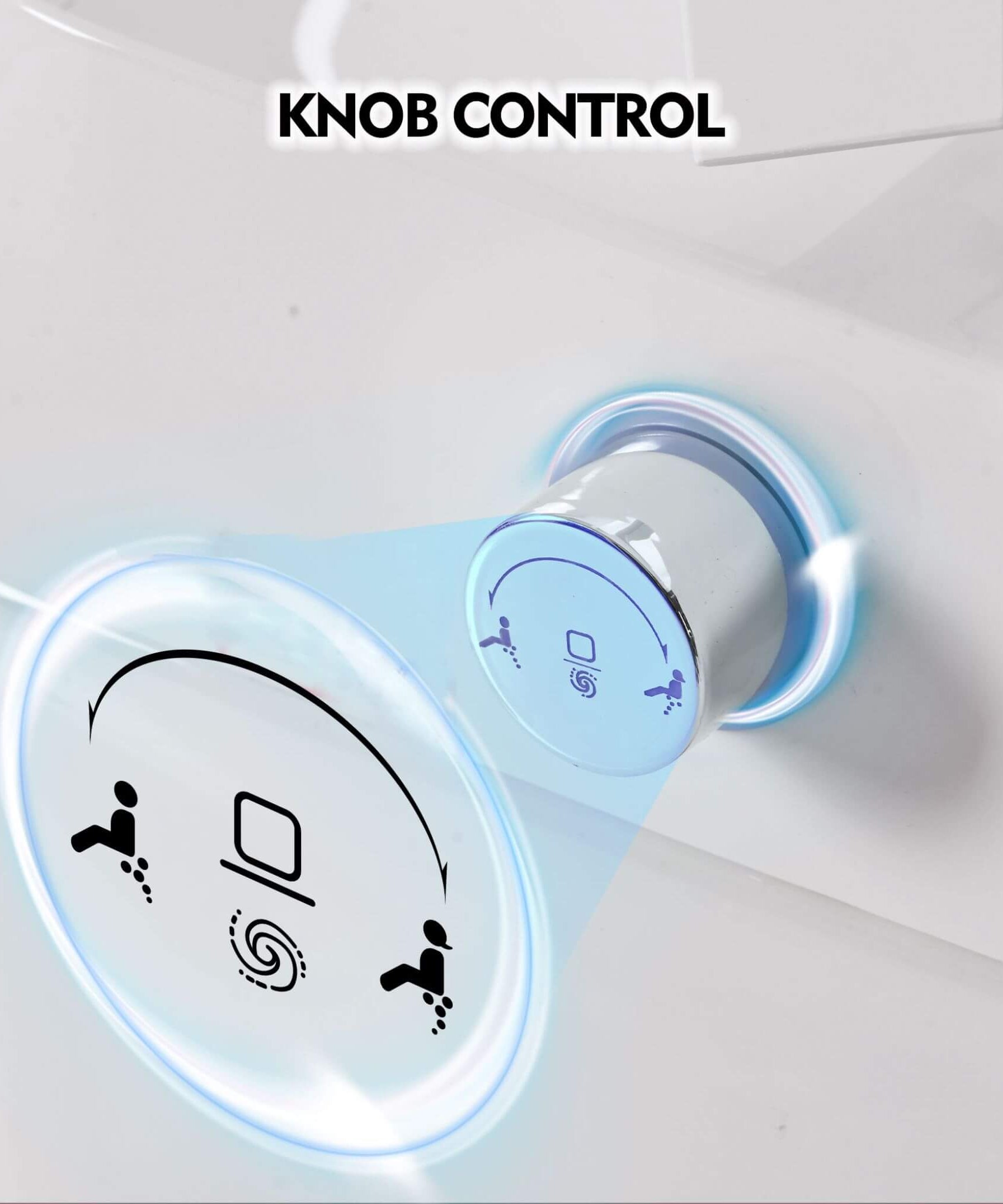 Nuvia 1/1.28 GPF Smart Compact Dual Flush Tankless Toilet Bidet Combo With Self-Cleaning Nozzle And Foot Sensor Flush (SAK58021)