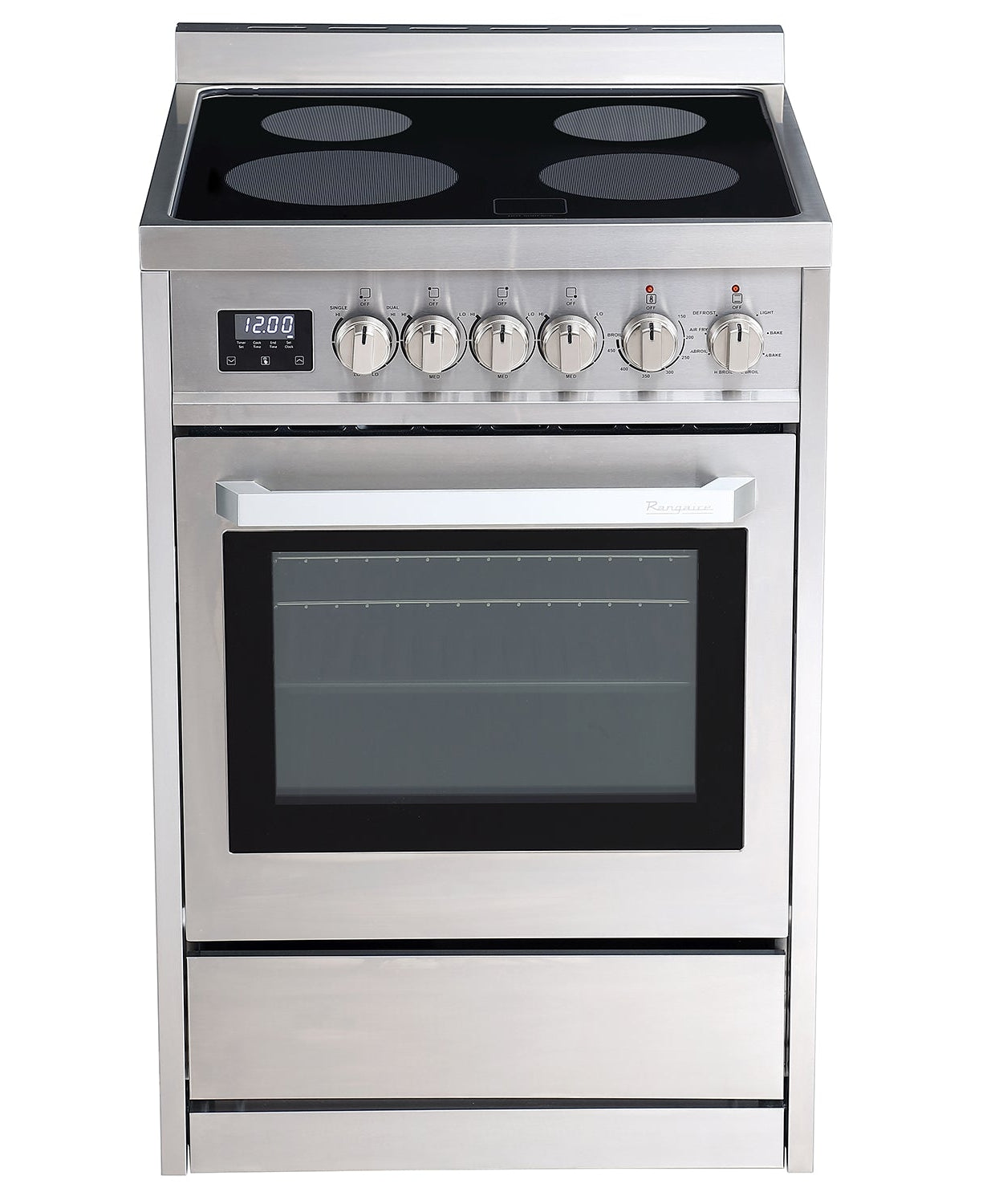 Rangaire 24" Elektroherd AirFry Umluftofen Freistehend Edelstahl RRE241TS