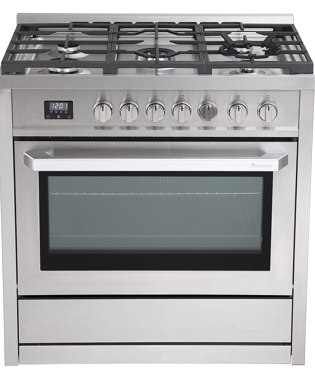 Rangaire 36" Gas Range Convection Oven Freestanding Stainless Steel RRG361TS