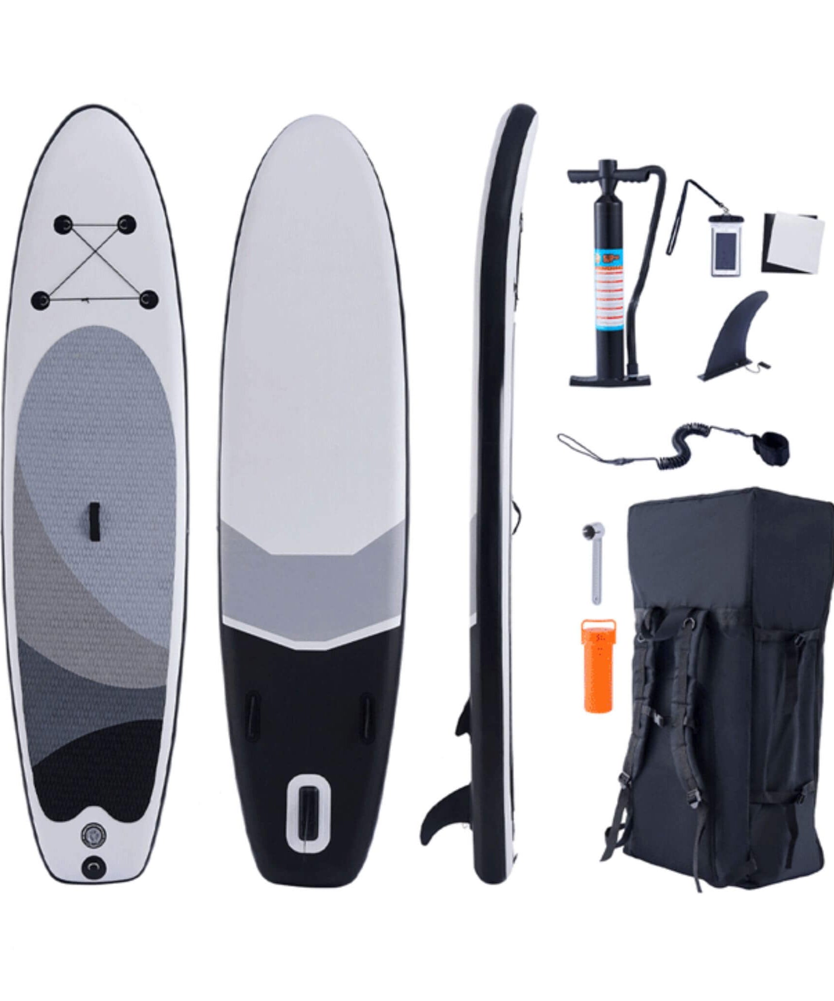 10FT Inflatable Blow Up SUP Paddle Board W/ Carrying Bag & Pump (SAK43678)